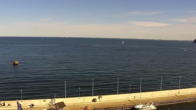 Widok na plażę w Gdyni