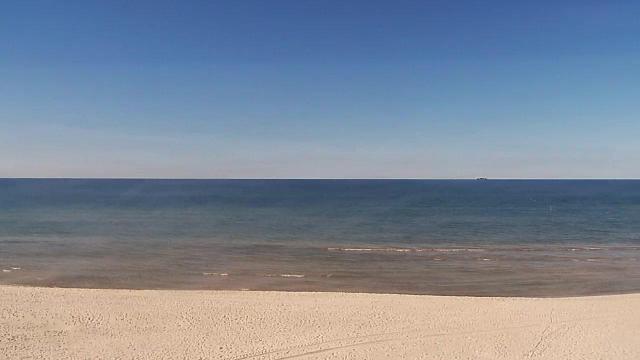 Widok z kamery na plaży w Karwi